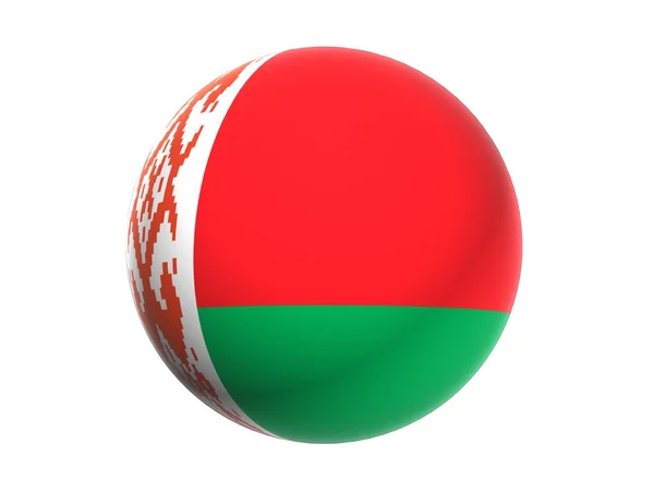 3D flag of Belarus — Stock Photo, Image