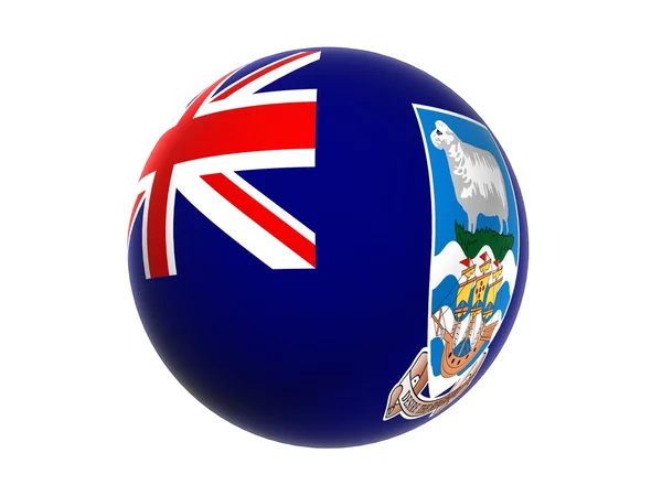 Bandeira 3D de Falkland Islands — Fotografia de Stock