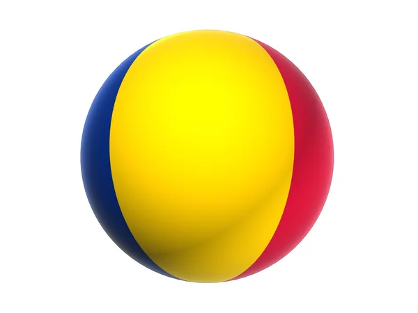 3D flag of Romania — Stock Photo, Image