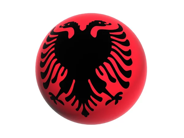 3D flag of Albania — Stock Photo, Image