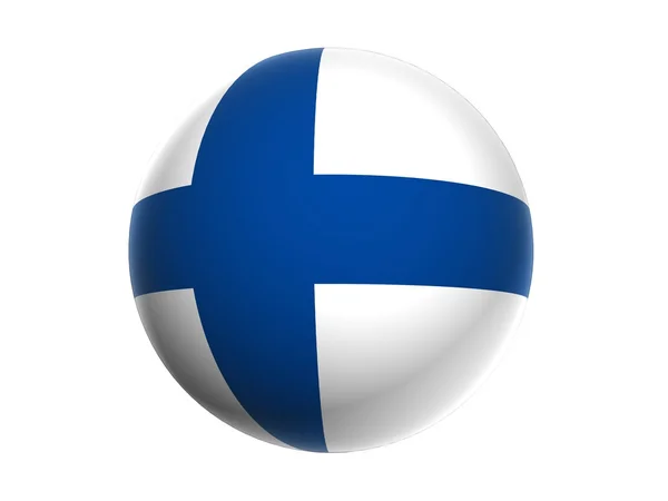 Finlands 3D-flagga — Stockfoto