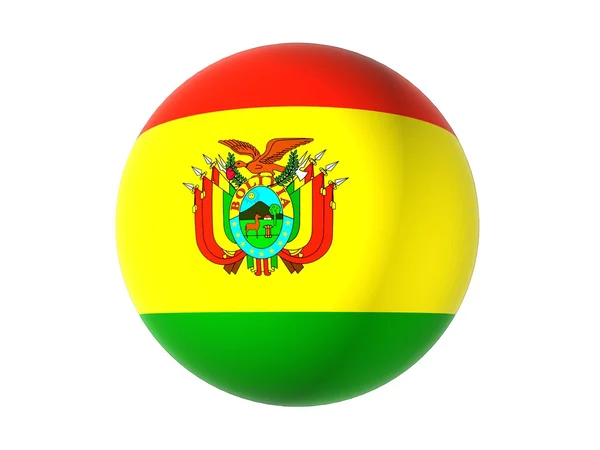 Bolivya'nın 3D bayrağı — Stok fotoğraf