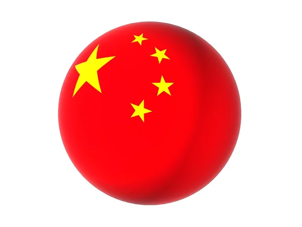3D σημαία της Κίνας — Φωτογραφία Αρχείου