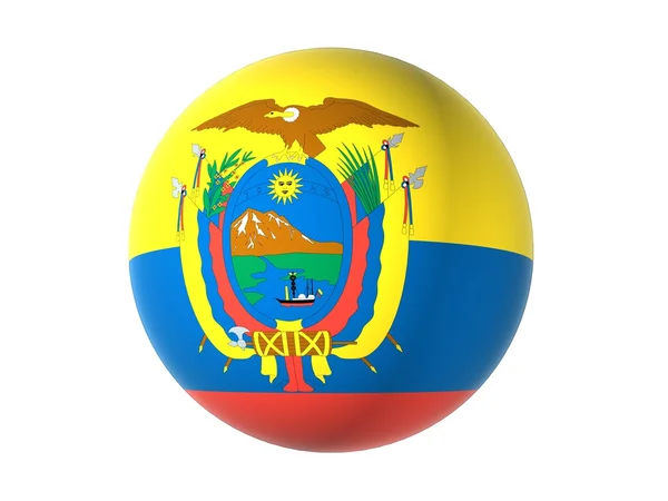 Ekvador 3D bayrağı — Stok fotoğraf