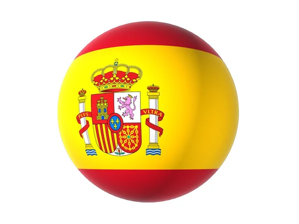 3D-vlag van Spanje voeren — Stockfoto
