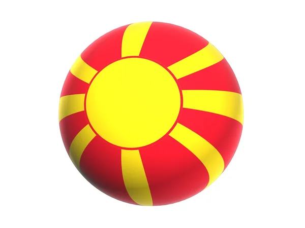 Bandera 3D de Macedonia — Foto de Stock