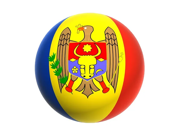 3D flag of Moldova — Stock Photo, Image