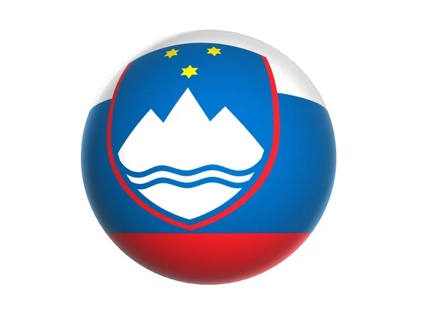 3d 国旗的斯洛文尼亚 — 图库照片