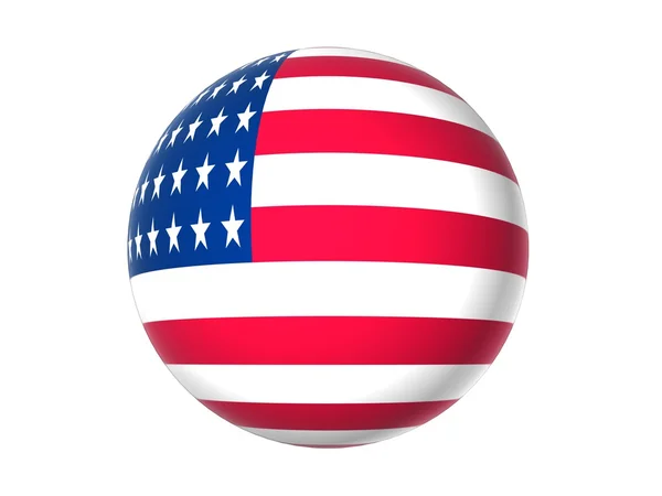 3D flag of USA — Stock Photo, Image