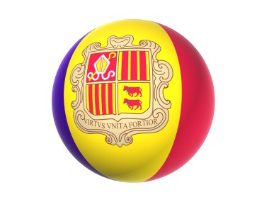 3D andorra bayrağı