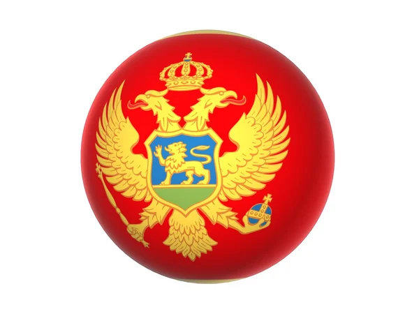 3D σημαία του Μαυροβουνίου — Φωτογραφία Αρχείου