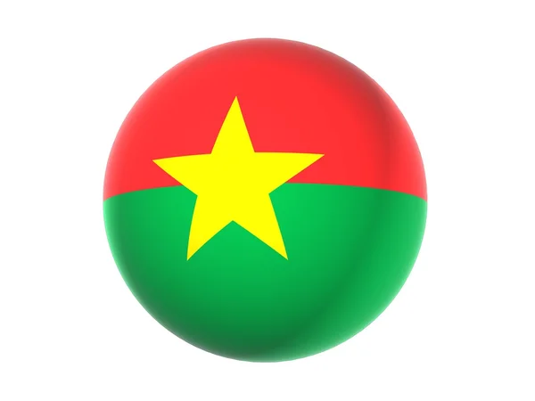 3D flag of Burkina faso — Stock Photo, Image