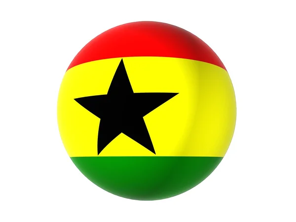 3D flag of Ghana — Stock Photo, Image