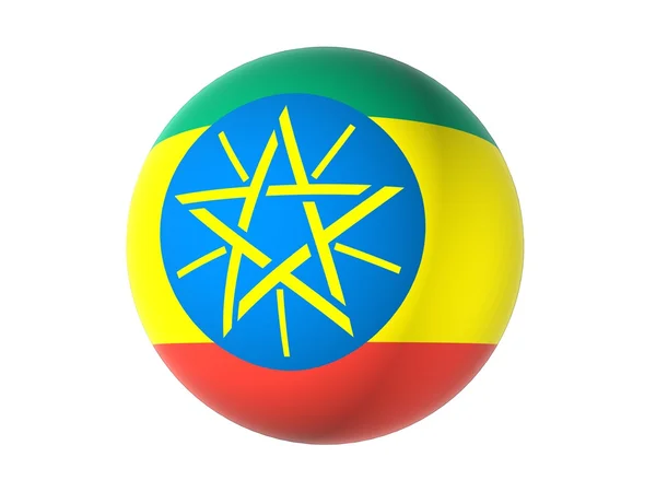 3D flag of Ethiopia — Stock Photo, Image