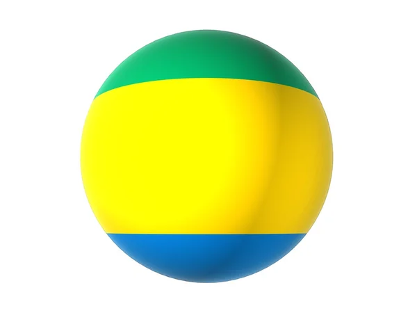 3D vlajka Gabonu — Stock fotografie