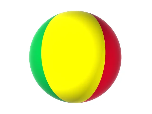 3-й флаг Мали — стоковое фото