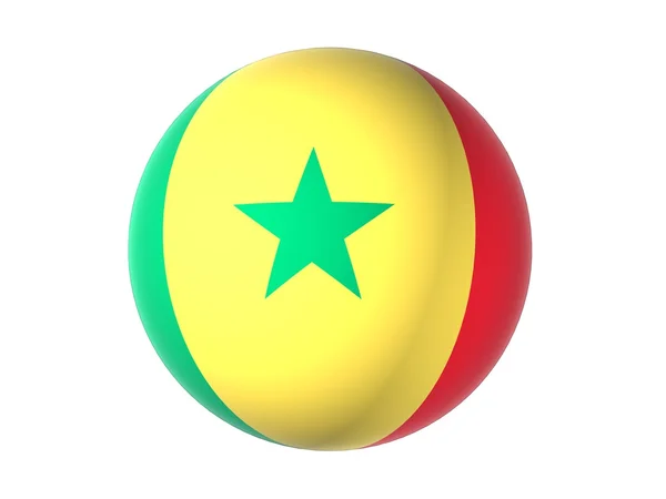 3D flag of Senegal — Stock Photo, Image