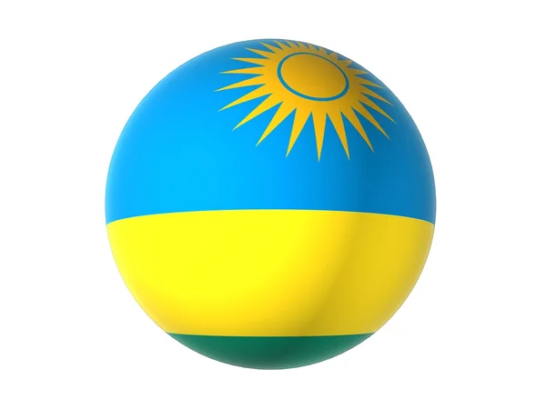 ルワンダの 3 d の旗 — ストック写真