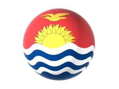 kiribati 3D bayrağı