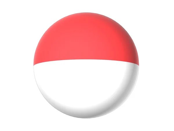 Bandeira 3d da indonésia — Fotografia de Stock