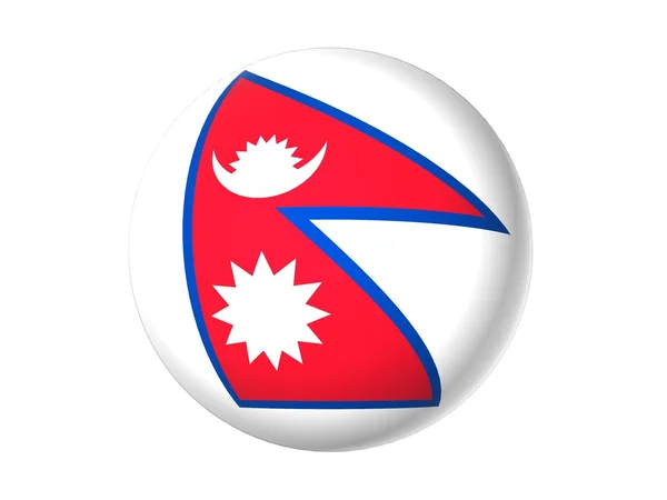 3D nepal bayrağı — Stok fotoğraf