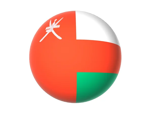 3d Flagge von oman — Stockfoto