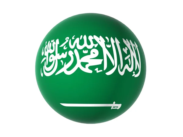 3D flag of Saudi Arabia — Stock Photo, Image