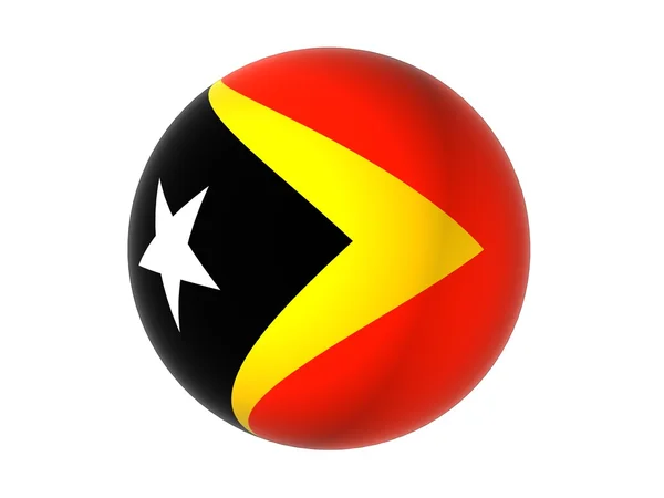 3d 的东帝汶国旗 — 图库照片