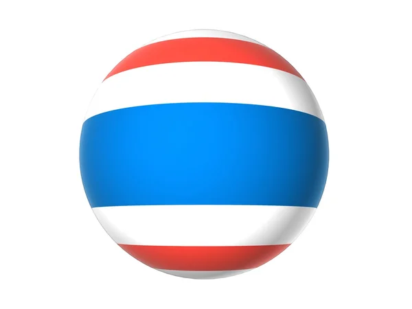 3D flag of Thailand — Stock Photo, Image