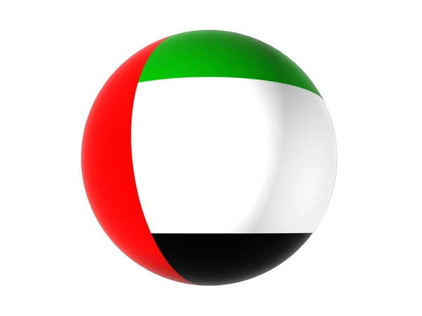 3D прапор об'єднаних арабських еміратів — стокове фото