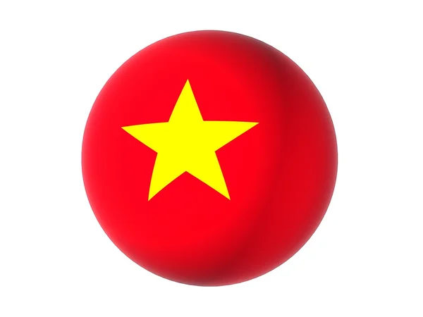 3D vietnam zászlaja — Stock Fotó