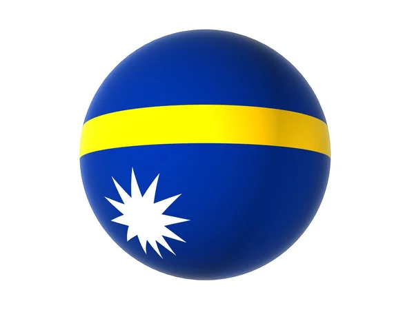 3D flag of Nauru — Stock Photo, Image