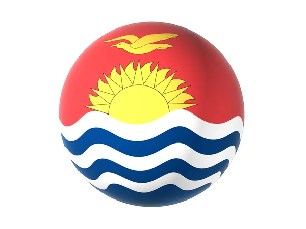 Bandeira 3d de kiribati — Fotografia de Stock