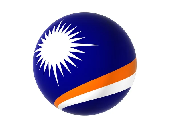 3D flagga Marshallöarna — Stockfoto
