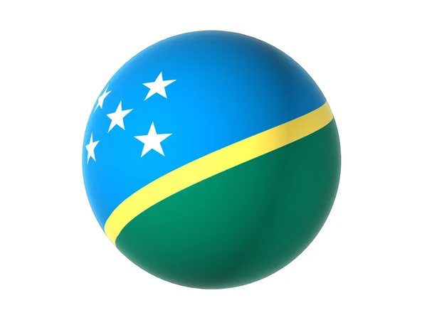 3D прапор Соломонових островів — стокове фото