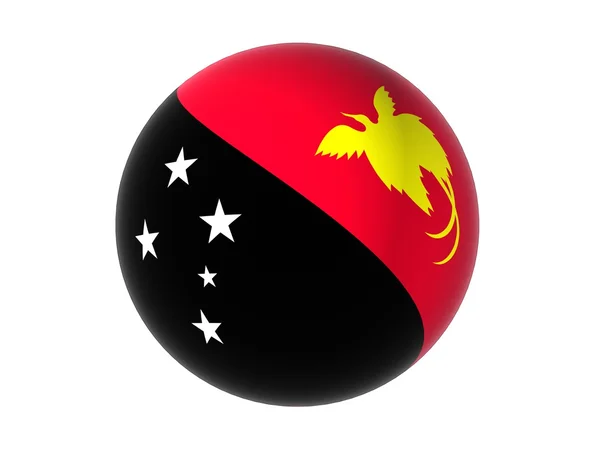 3D flag of Papua New Guinea — Stock Photo, Image