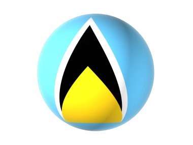 saint lucia 3D bayrağı