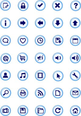 3D web Icons set