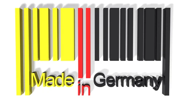 3D-barcode gemaakt in Duitsland — Stockfoto