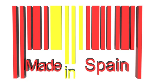 3D barcode made in Spain — Stock Photo, Image