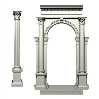 Korint Yunan stil sütun