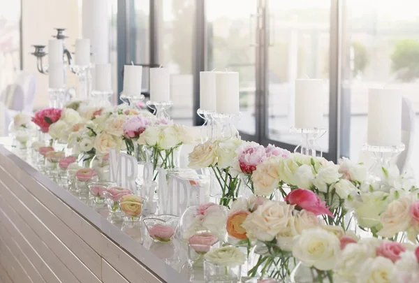 Decoração de mesa de casamento — Fotografia de Stock