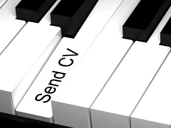 Send CV. Hot key on keyboard — Stok fotoğraf