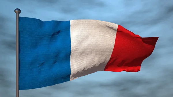 Franciaország zászlaja — Stock Fotó