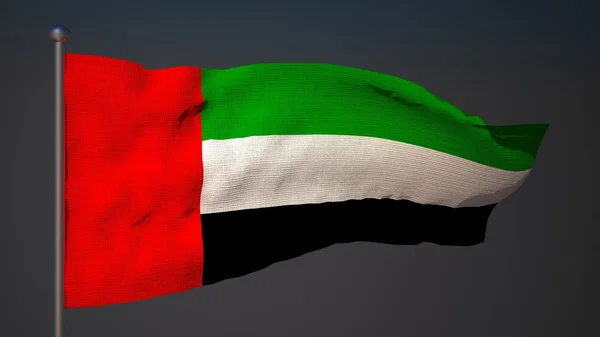 阿拉伯联合酋长国的旗帜 — 图库照片