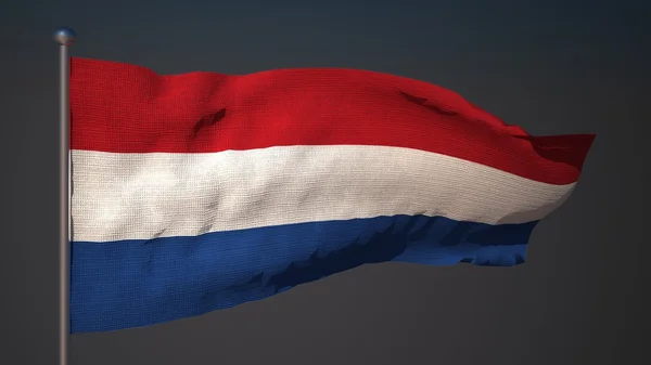 3D flag of the Netherlands — Stock Photo, Image