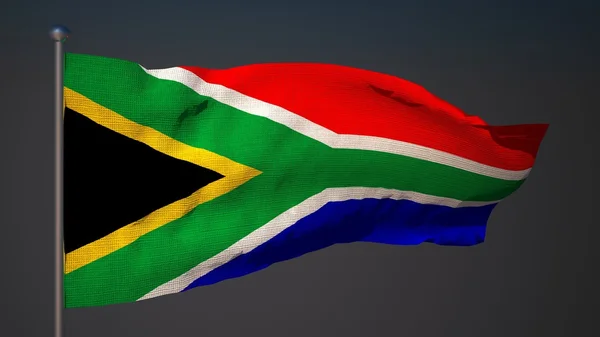 3D flag of South Africa — Stock Photo, Image