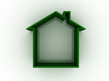 Bio eco green house icon