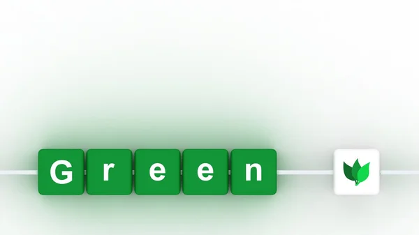 Verde em dados. Conceito ecológico e verde . — Fotografia de Stock