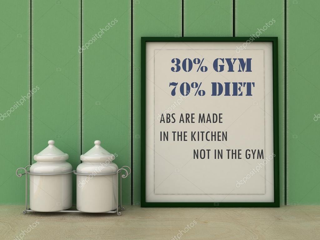 Conceito de comida de fitness cartazes para a parede • posters
